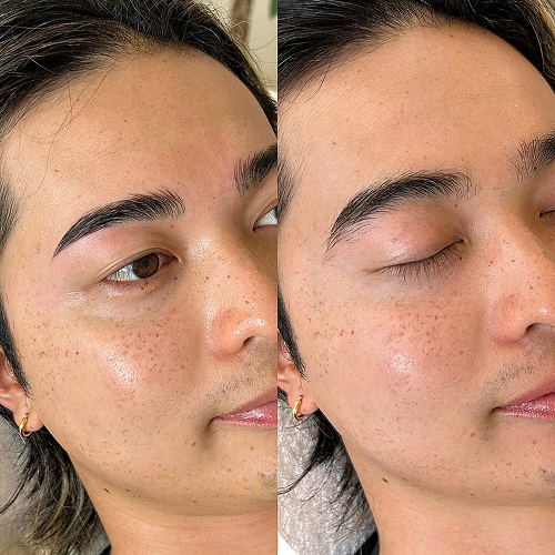 毛流れを整えて清潔感ある眉に